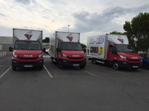 camions isoltoit sur un parking